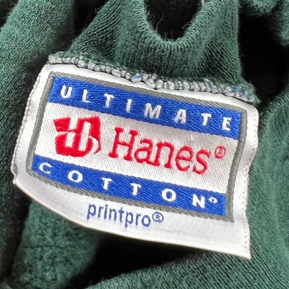 Vintage 1990s Lakeland New Jersey Tennis Sports Green Crewneck Sweatshirt - Picture 4 of 5